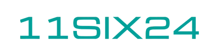 Teal '11SIX24' logo on a white background